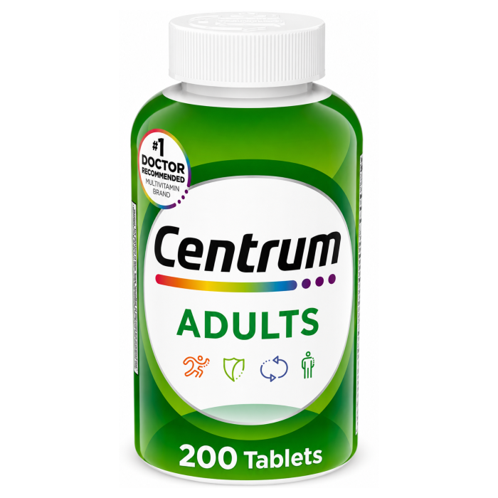 CENTRUM ADULTS 200 TABLETAS – MULTIVITAMÍNICO COMPLETO