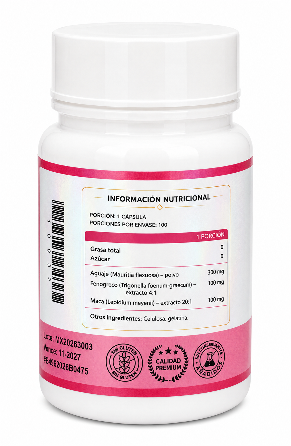 AGUAJE CON MACA Y FENOGRECO EXTRACTO CONCENTRADO - CÁPSULAS - Imagen 2